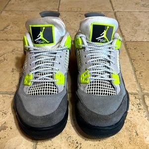 Nike Air Jordan 4 GS Retro SE '95 Neon CT5343-007 US Grade School Size 5.5Y